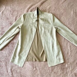 Faux Suede Tan Blazer